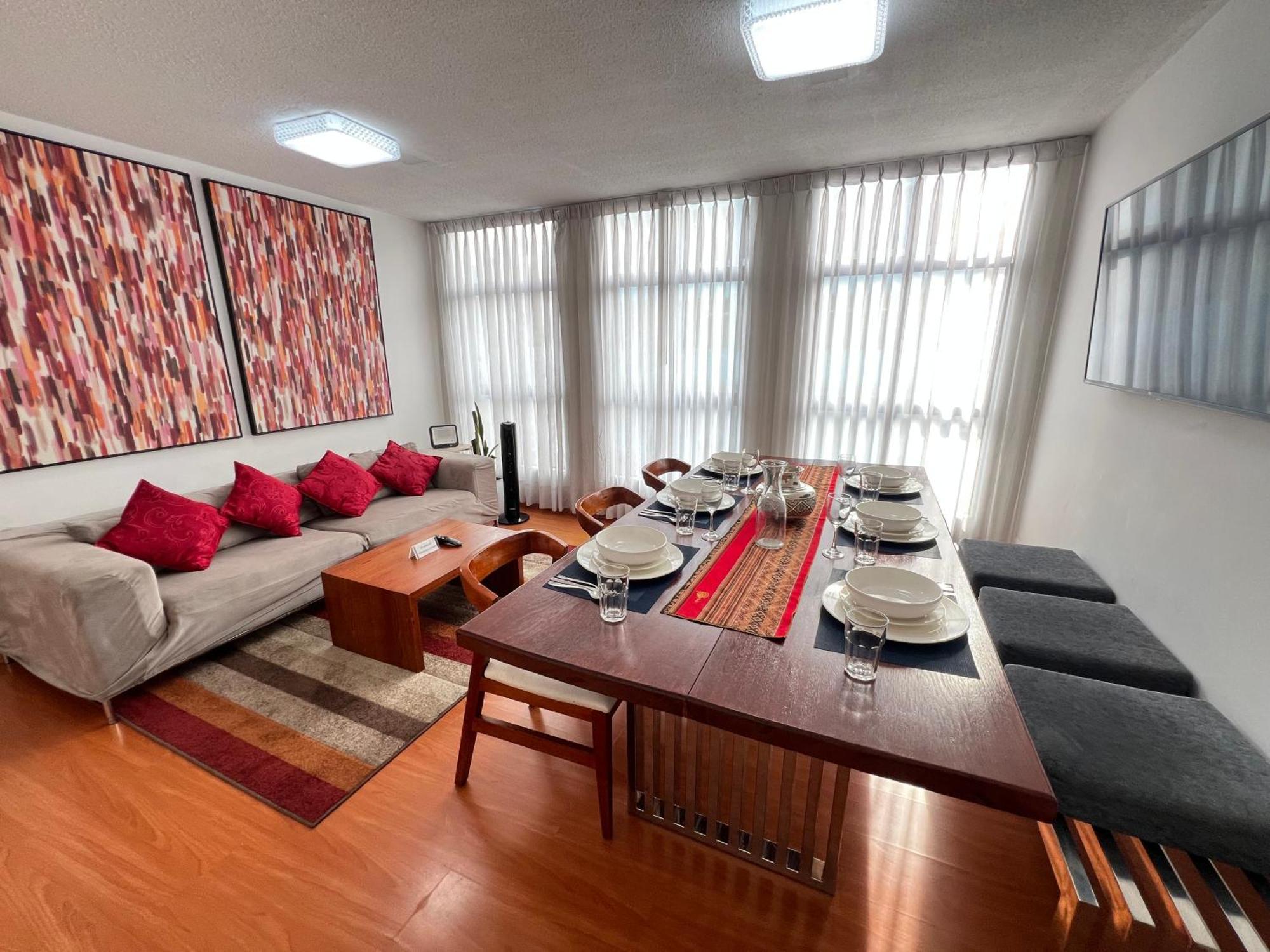 Exclusivo Dpto Moderno En El Corazon De Lima Con Wifi Ultra Rapido Apartment Luaran gambar