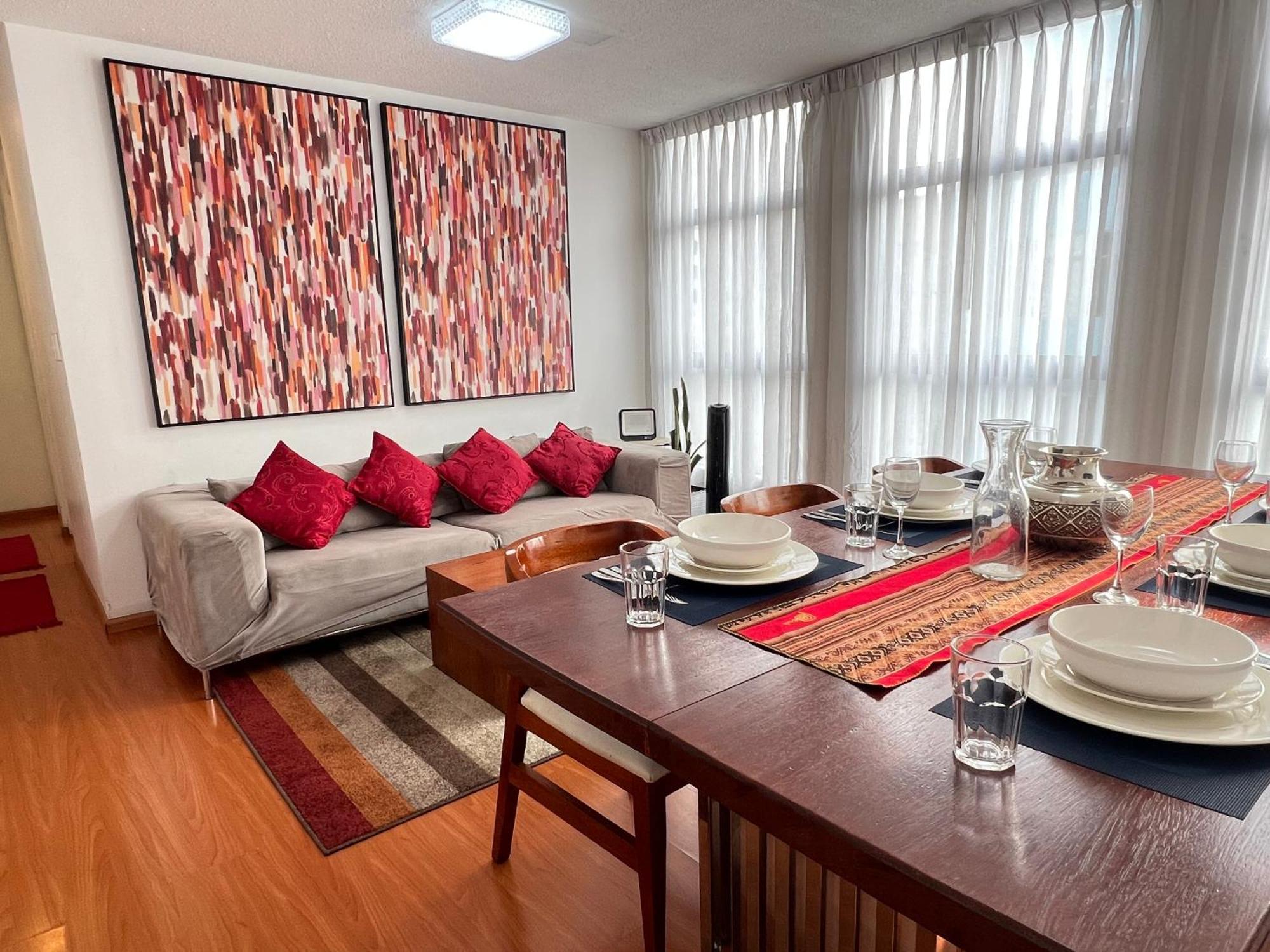 Exclusivo Dpto Moderno En El Corazon De Lima Con Wifi Ultra Rapido Apartment Luaran gambar