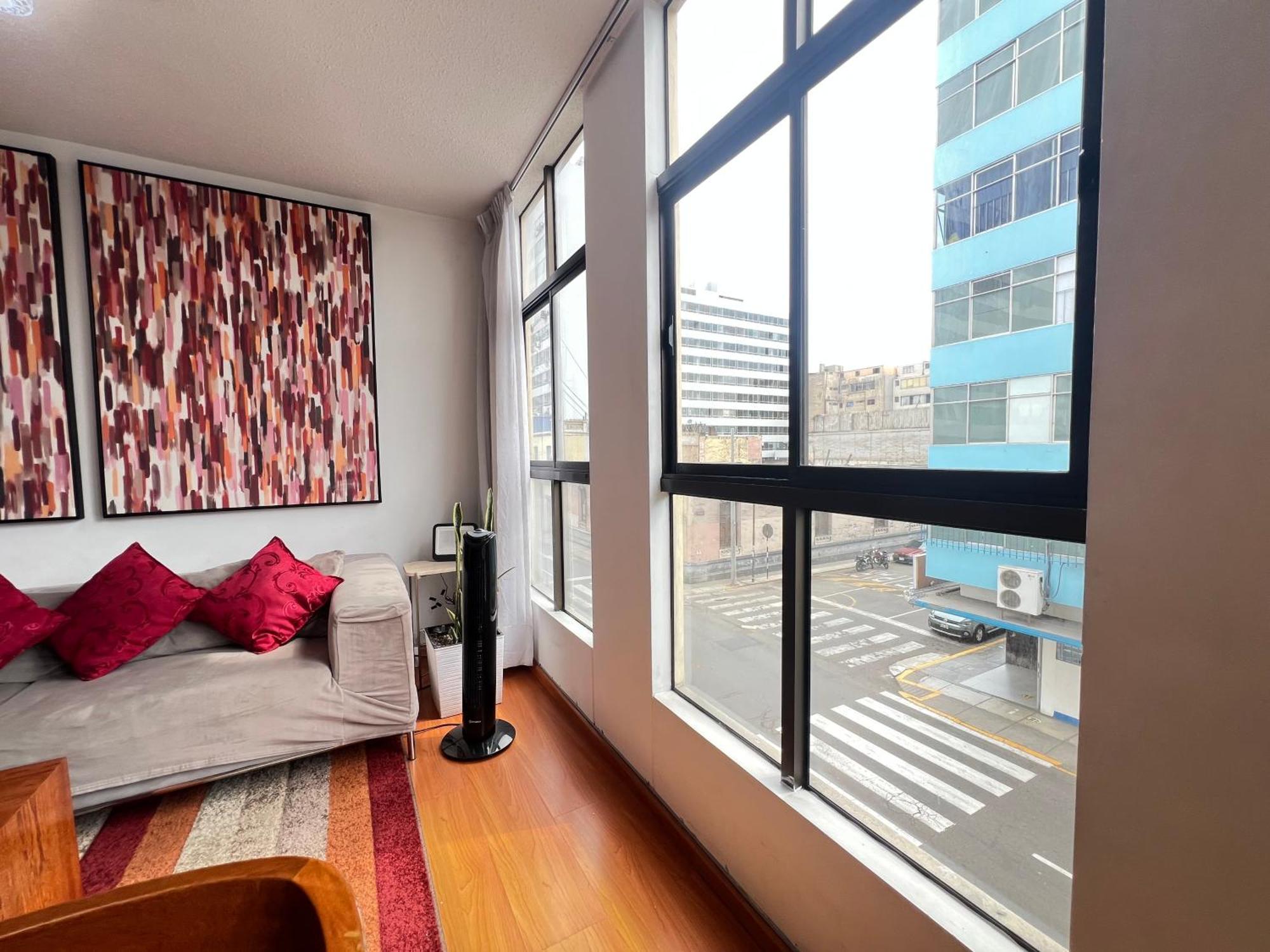 Exclusivo Dpto Moderno En El Corazon De Lima Con Wifi Ultra Rapido Apartment Luaran gambar
