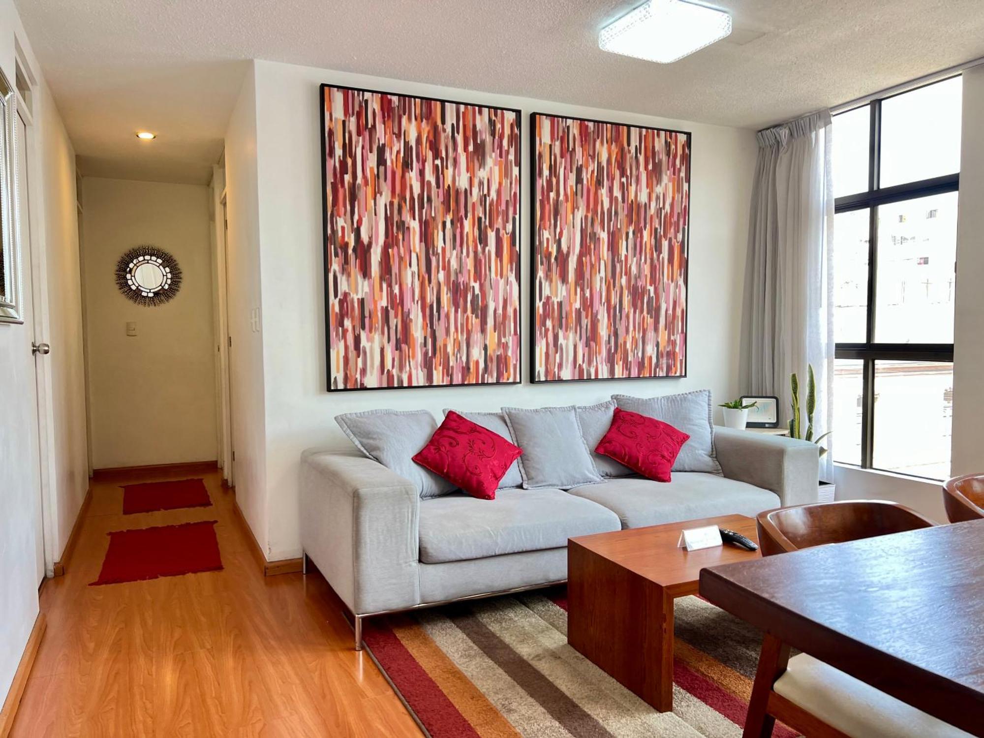 Exclusivo Dpto Moderno En El Corazon De Lima Con Wifi Ultra Rapido Apartment Luaran gambar