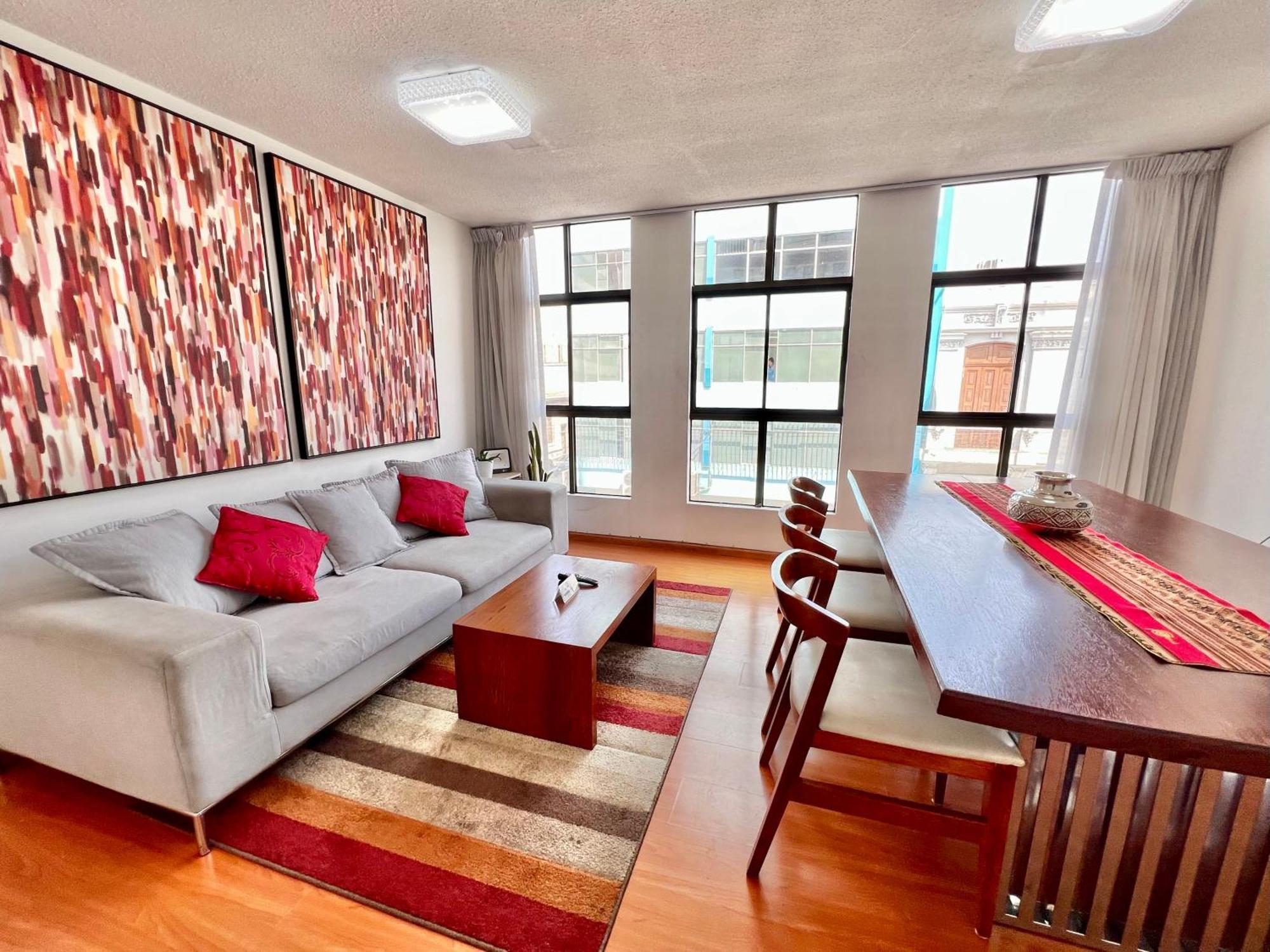 Exclusivo Dpto Moderno En El Corazon De Lima Con Wifi Ultra Rapido Apartment Luaran gambar