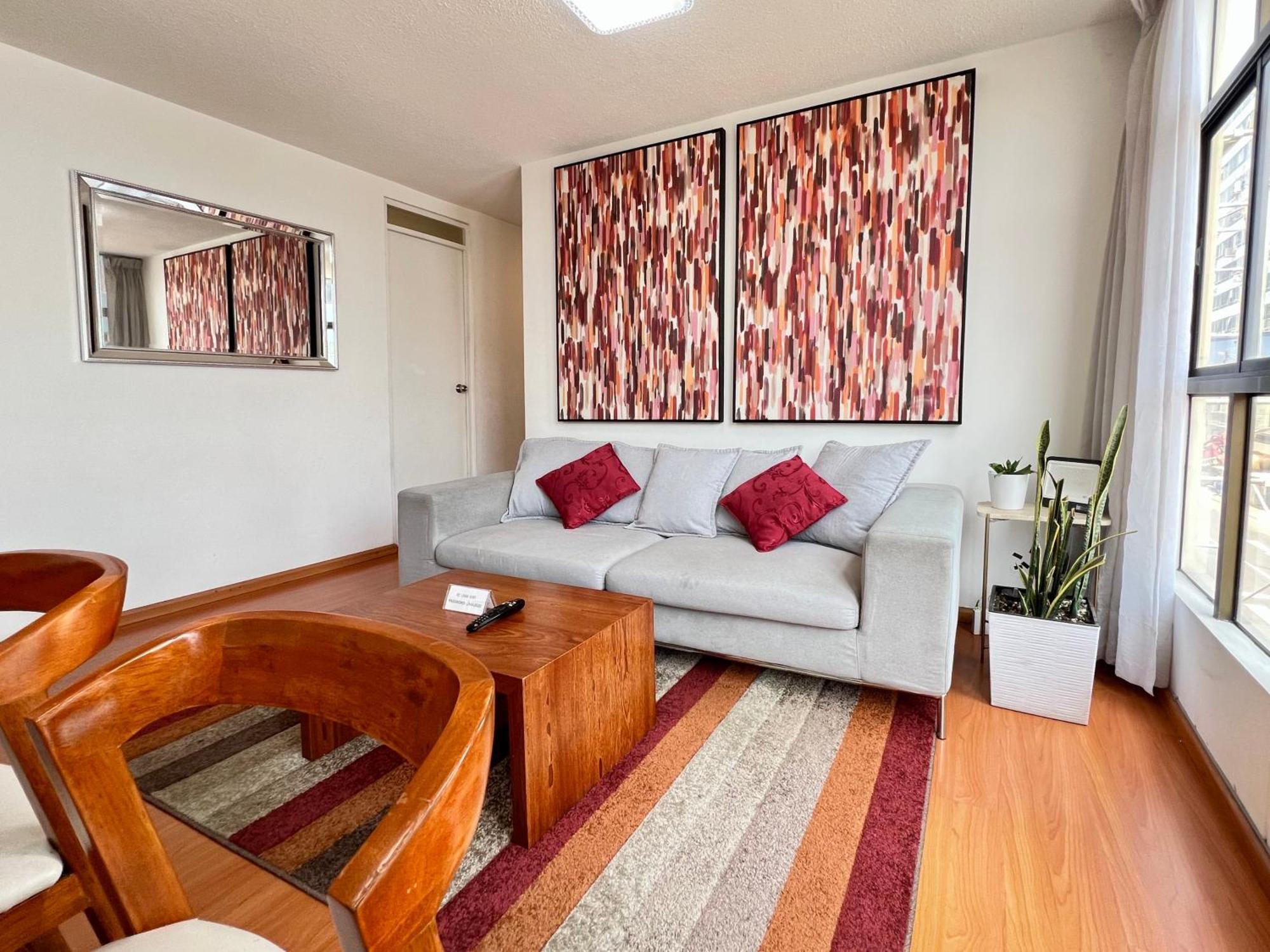 Exclusivo Dpto Moderno En El Corazon De Lima Con Wifi Ultra Rapido Apartment Luaran gambar