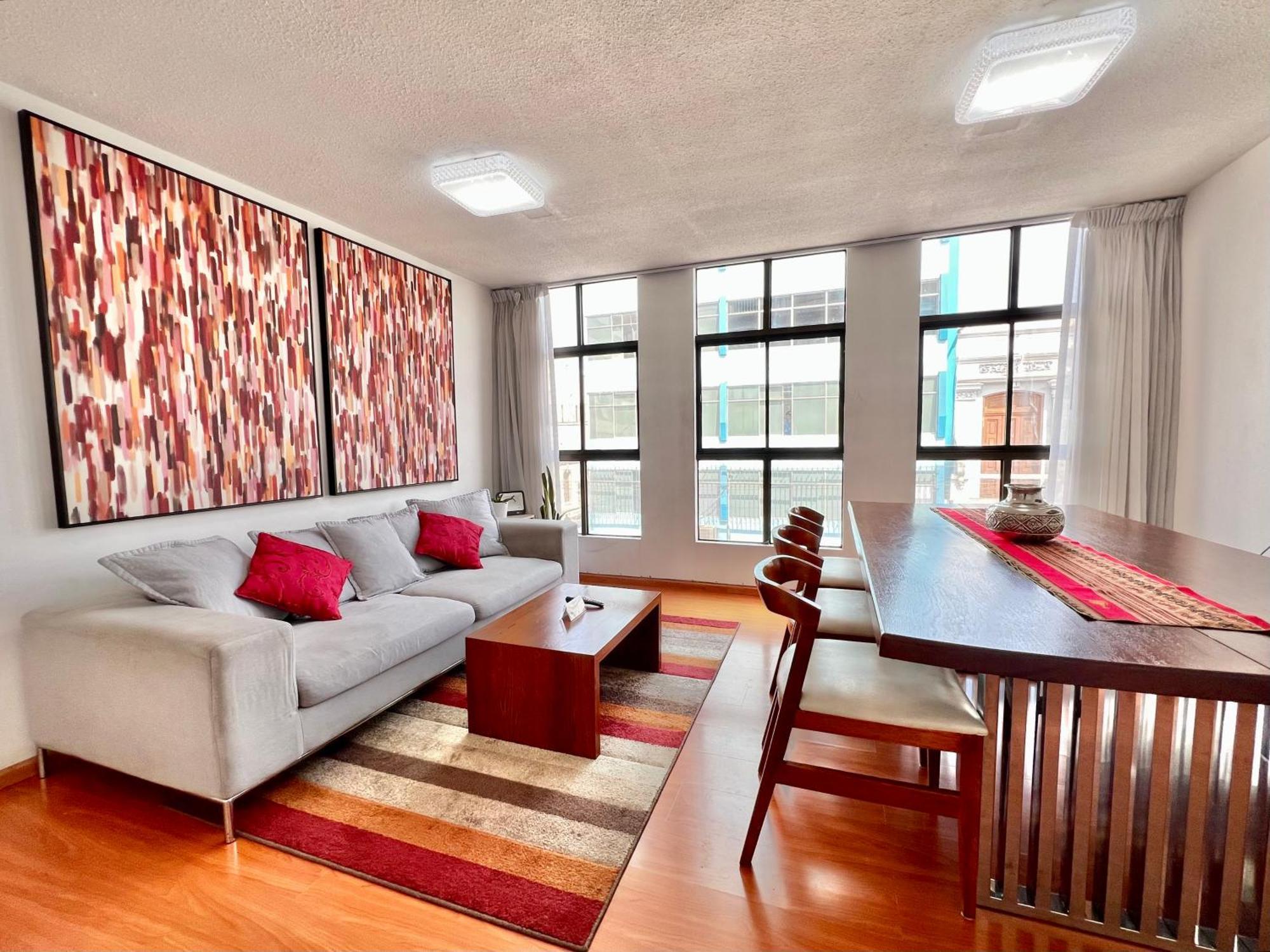 Exclusivo Dpto Moderno En El Corazon De Lima Con Wifi Ultra Rapido Apartment Luaran gambar